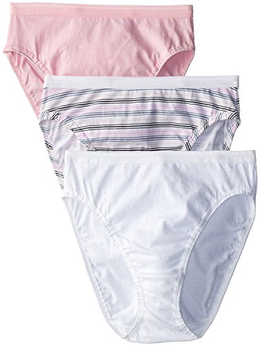 Image of Fruit of the Loom Women's 3 Pack Assorted Cotton Hi-Cut Panties