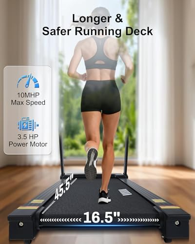 Image of BORGUSI Auto Incline Treadmill - 3.5HP Folding Treadmills with 15% Auto Incline Running Machine for Home, 320 LBS Capacity, 10 MPH Speed, 36 Preset Programs, Bluetooth App, Upgrade LCD Panel