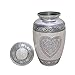 hlc Urns Heart Cremation Urn - Funeral Urn for Human Ashes - Burial urn with Detailed Engraving - 100% Aluminum- Adult Large Size up to 200 lbs