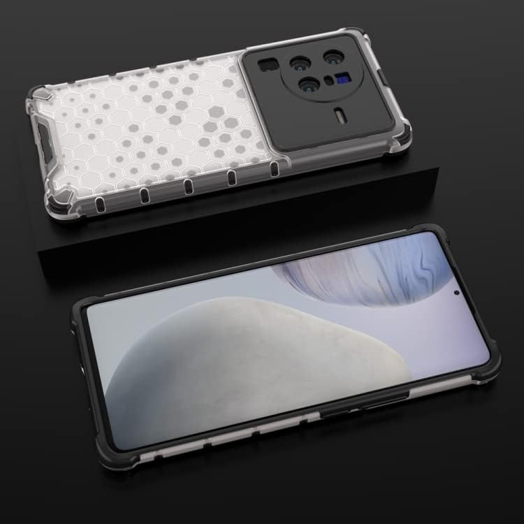 Image of Hard PC Back Case Cover for Vivo X80 Pro 5G Anti Slip Ultra Thin Shockproof Reinforced Corners (Transparent)