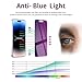 Ifaeveus 2 Pack Privacy Screen Protector for iPhone 14 Pro Tempered Glass 6.1inch Private Saver Purple Anti-Blue Light Anti-Scratch Full Eye Protection Coverage