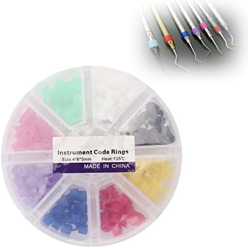 Tarshyry Dental Color Code Rings,Orthodontic Code Rings,Multi-Color Autoclavable Disinfection Orthodontic For Labels & Rings Accessory For Dental Clinic 160Pcs