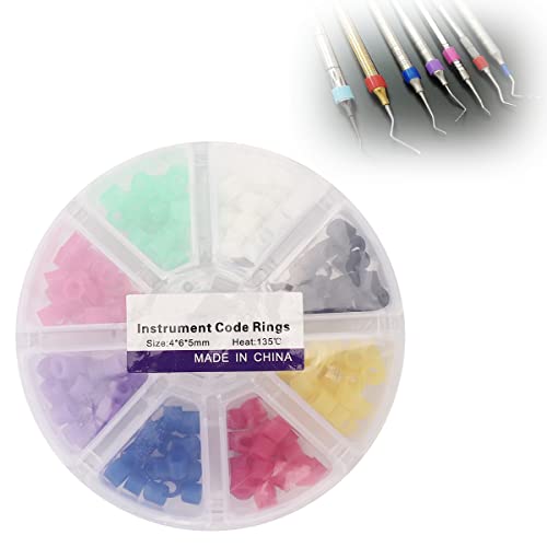 Tarshyry Dental Color Code Rings,Orthodontic Code Rings,Multi-Color Autoclavable Disinfection Orthodontic For Labels & Rings Accessory For Dental Clinic 160Pcs #TOP3