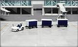 Modèle pré-construit. FloZ For Fantasy Wings for Airport Accessories Cargo Cart Set Blank 1:200 Accessoire Modèle pré-construit