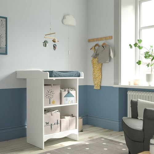 Table à langer SMÅGÖRA blanc transformable en bibliothèque pour la chambre de bébé - 3