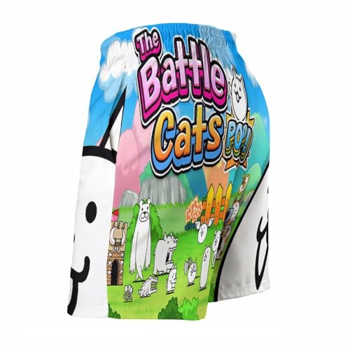 Battle-Cats Beach Shorts, Hawaii Men's Swimming Shorts, Beach Essentials Quick Dry Waterproof4