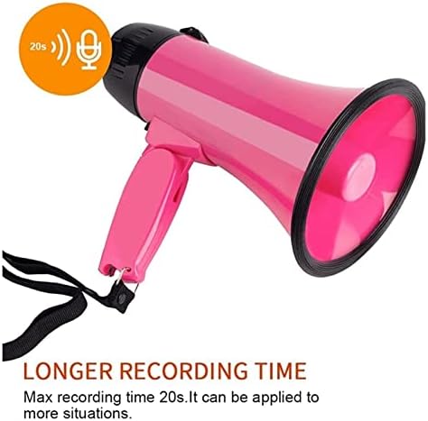 Megaphones 25 Watt Compact Megaphone Speaker PA Bullhorn - with Built-in Siren, Voice Recorder, Opener Great for Outdoor Announcements Amplifiers(Blue 0.8mm)