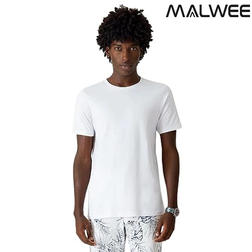 Camiseta Tradicional Malwee Masculino, Branco, GG