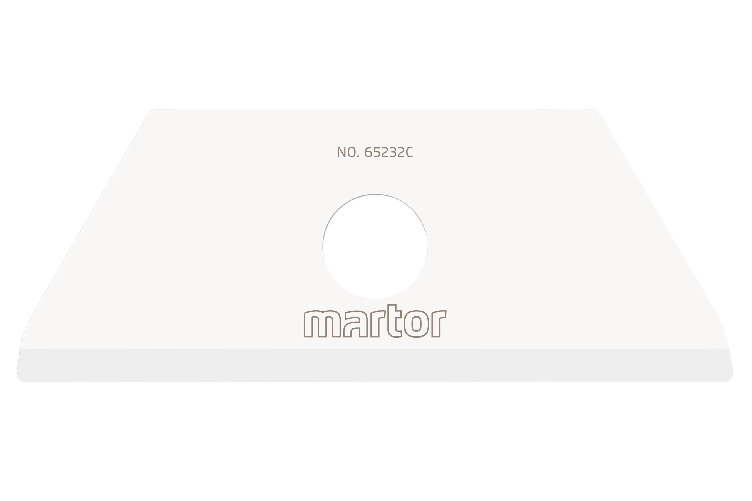 MARTOR 2 x hoja de cerámica, hojas de recambio Cúter, Cuchillo de seguridad, 19 mm, afilado, redondeada, utilizable en 2 veces, no. 65232C