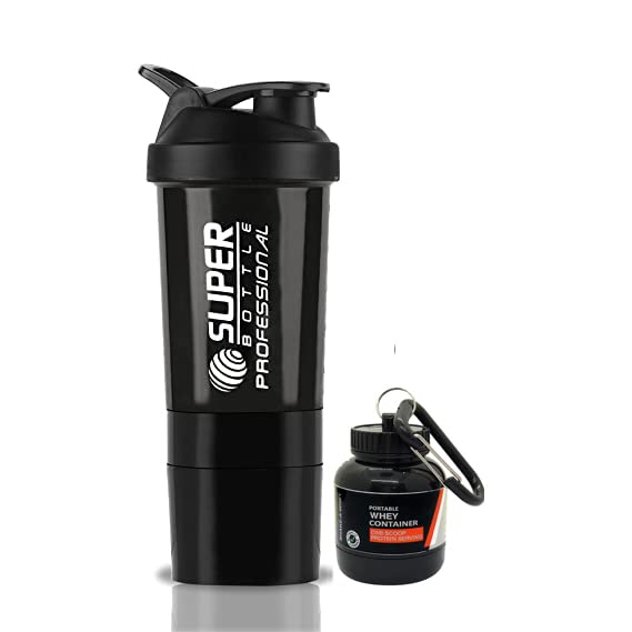 COOL INDIANS Gym Shaker Bottle with WHEY Container Bottle 500ML, Shaker Bottle for Protein Shake 100% Leak-Proof Guarantee Protein Shaker|Sipper Bottle, Ideal for Protein, PRE Workout (Black)-image-35