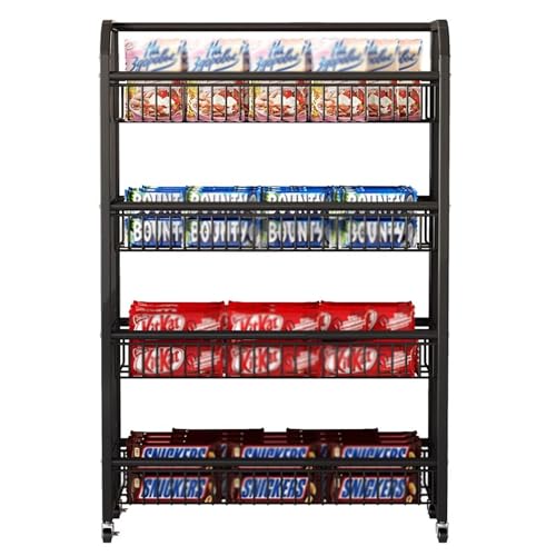 Expositores para snacks con ruedas y organizador de cocina para patatas y frutas