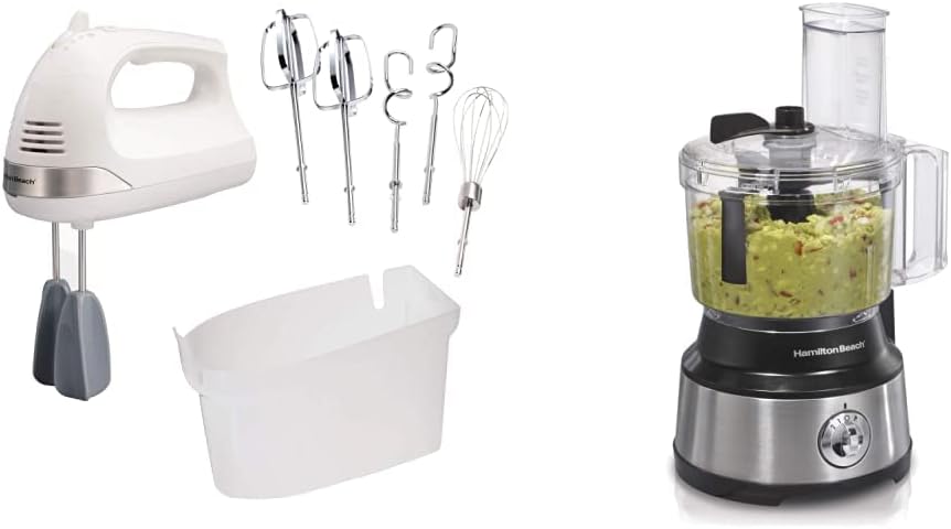 Hamilton Beach Hand Mixer + Food Processor Bundle
