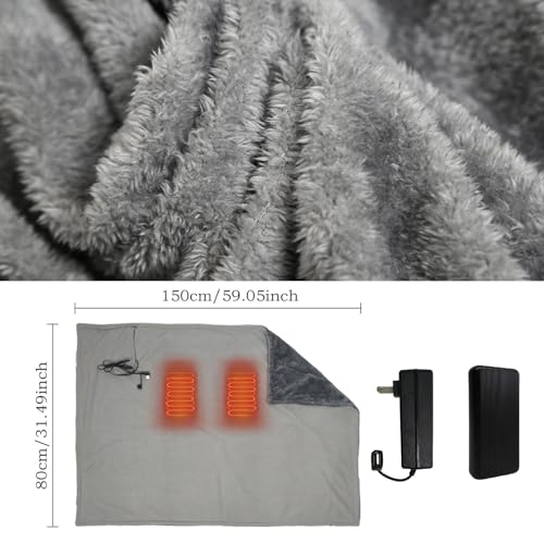 Couverture chauffante portable à connexion USB offrant une chaleur douce et ciblée - 6