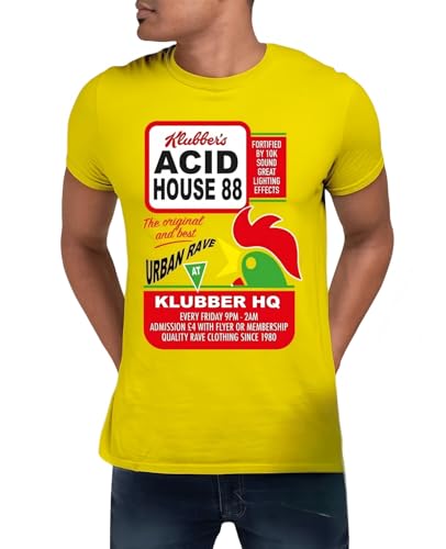 Acid house 88 t-shirt retro raver geek nerd tee gift men house music