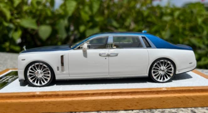 Amazon | Mansory 1/43 ロールスロイス ファントム Ⅷ 白/青