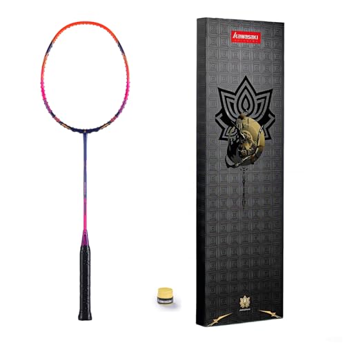 Raquette de badminton Kawasaki 35 LBS pour éviter la fatigue du bras en cordage haute tension