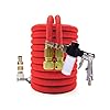 Release Watering Irrigatie Flexibele Uitbreidbare Slangtuin Pijp met Spray Water Pistool Hogedruk Car Wash Reinigingsgereedschap (Color : Red, Size : 100FT)