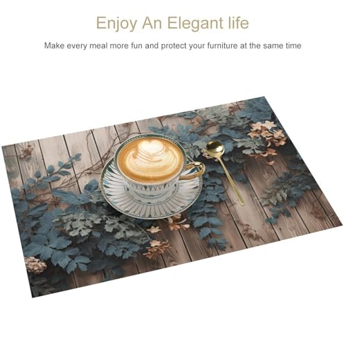 Sets de table en PVC lavables pour protéger la table des plats chauds et taches