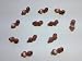60 Pcs Brown 7/8" Sleeping Baby Shower Favor Party Game Decor Party Decorations