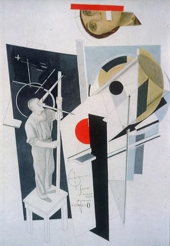 Cuadro Tatlin At Work de Lissitzky lienzo decorativo para hogar 60x90cm