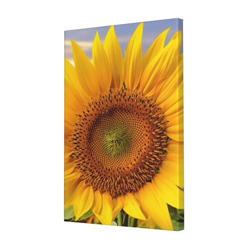 Toile de tournesol jaune doré pour salon lumineux et décoration de chambre moderne