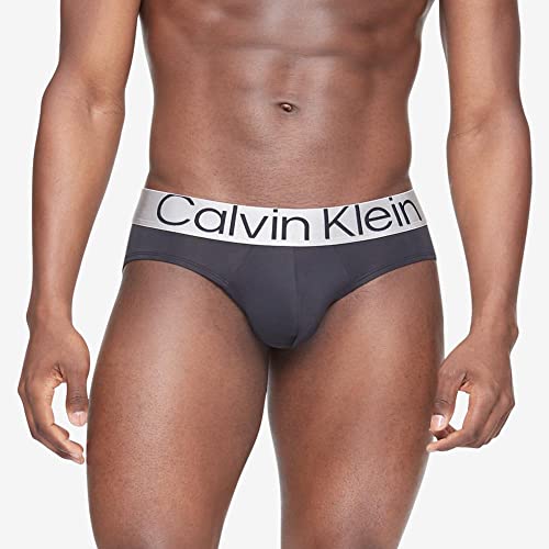 Calvin Klein Men's Reconsidered Steel Micro 3-Pack Hip Brief, 3 Black, Xl #TOP1