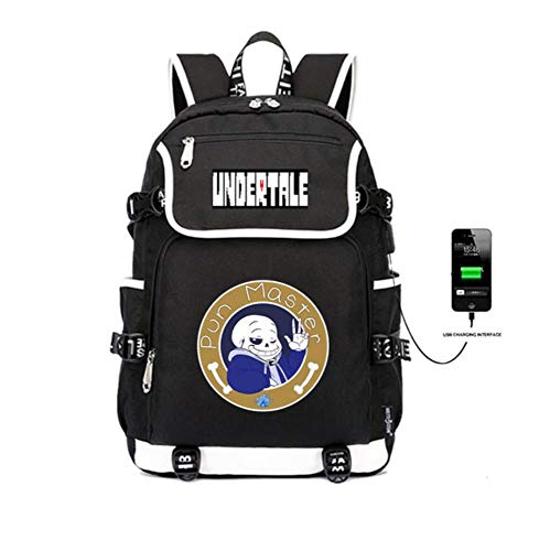 GuiSoHn Anime Undertale Mochila Escolar Estudiante Bolso de Escuela Backpack para Portátil