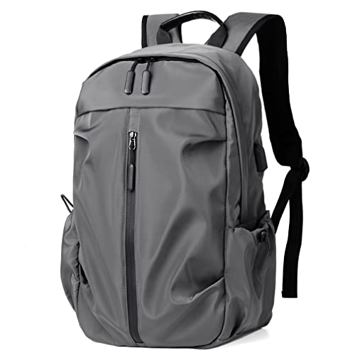 Mochila deportiva de nailon ligera resistente al agua con puerto USB miniatura 1