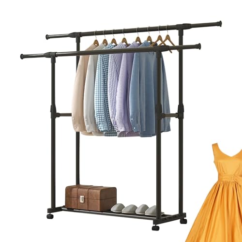 Garde-robe portable réglable pour remédier au manque de place placard - 2