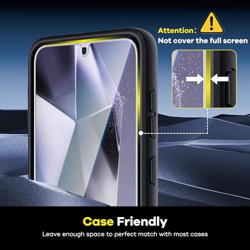 Image of AACL for Samsung Galaxy S25 Plus /S24 Plus Screen Protector Film [Not Glass] | Bubble free Galaxy S25 Plus /S24 Plus 5G Hybrid Film [Fingerprint Compatible][7H Hybrid] [4-Pack]