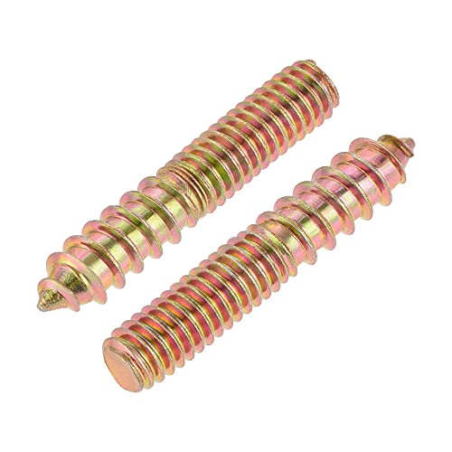 Image of uxcell 5 /16-18 x 1-3 /4 inch Hanger Bolts Double Head Dowel Screw for Wood Furniture 10pcs