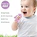 Baby Fruit Feeder, with Mini Freezer Tray, Silicone Teething Toys, Breastmilk Popsicle Molds for Baby Teething Relief, Includes 4 Mesh Pacifier