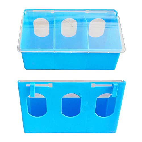 Pigeon Feeder Water 2 Pack Quail Bird Chicken Feeder Water Dispenser Drinkers With Pet Bowls & Feeders Eat Food (Three Hole Brown) #TOP6