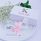 Personalized Floral Monogram Baby Gift Girl, Girls Brush and Comb Sets, Floral Monogram Baby Gift, Toddler Gifts Set, ECO Friendly Inks