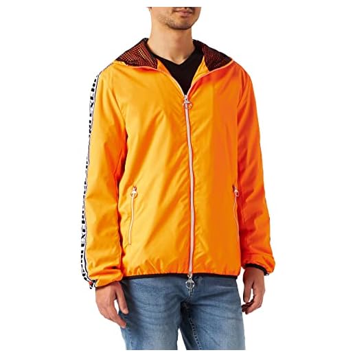 Armani Exchange Herr logo Tape Wind Breaker jacka, Orange (Shocking Orange 1601), XS