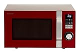 rotel mikrowelle test Automatikprogramme Sharp R-744RD Mikrowelle-Grill-Kombigerät / 25 L / 900 W / LED-Display / Grillfunktion / Auto-Menü-Optionen / rot