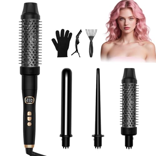 Ukliss 3-in-1 Ceramic Curling Iron Set Black
