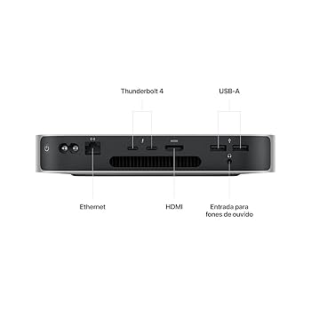 Computador Mac mini da Apple Chip M2 da Apple com CPU de 8