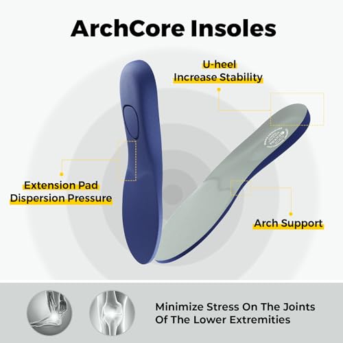 Image of FitVille Men's Extra Wide Slip on Walking Shoes with Arch Support Men Slip on Sneakers for Foot Pain Relief-Stepease V2