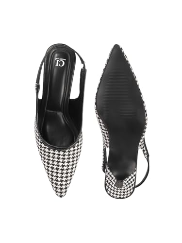 Image of Carlton London Women Comfortable Kitten Heel Pointed Toe Slingback Fashion Shoes for Daily use, Office use, Casual use