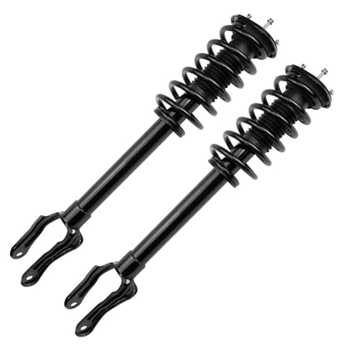 Image of Detroit Axle - Front End Suspension Kit for Jeep 11-15 Grand Cherokee Dodge Durango, 2011 2012 2013 2014 2015 Struts and Coil Spring Assembly Upper Control Arms with Ball Joint Replacement