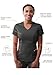 Adar Pro Athletic Scrubs Set For Women - Stretch V-Neck Scrub Top & Yoga Jogger Cargo Scrub Pants, 10 Pockets - P9500 - Pewter - S