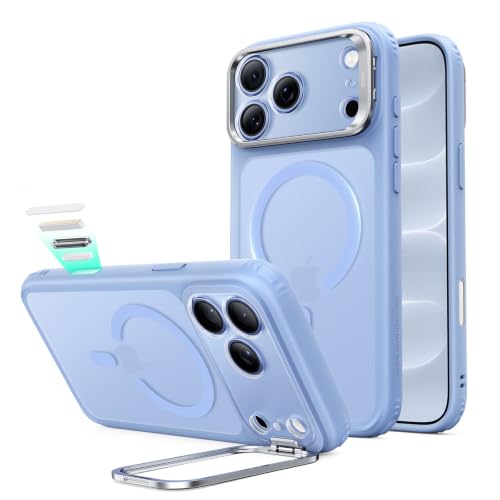 ESR iPhone18ProMax �P�[�X 17ProMax���p Flex�X�^���h 4�{�ČRMIL�K�i Classic Hybrid ���C�g�u���[ | 2���㉩�ϖh�~ �J�����{�^���t�� �f�U�C���A���[�h��� Magsafe���C�����X�[�d��W���Ȃ� �B���X