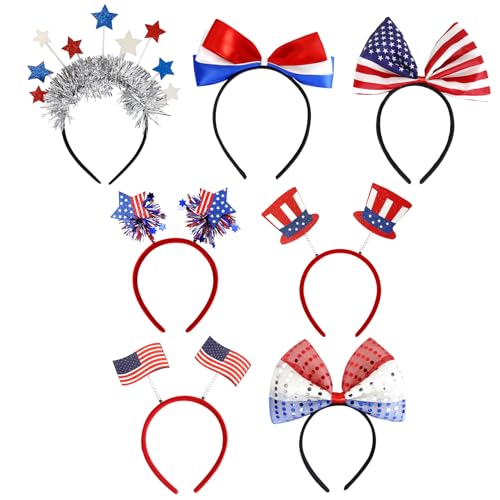 Quzente Patriotic �w�b�h�o���h - �p�[�e�B�[�A�N�Z�T���[�w�b�h�o���h 7��4�� �����I�ȃw�A�t�[�v 7�Z�b�g - �p�[�e�B�[�A�p���[�h�A�������A���A�Ɨ��L�O���A�ޖ��R�l�A�I���p