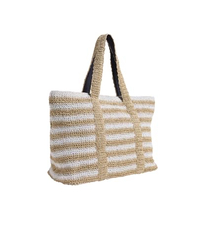 Bolso Tote Mediano de Paja para Mujer miniatura 3