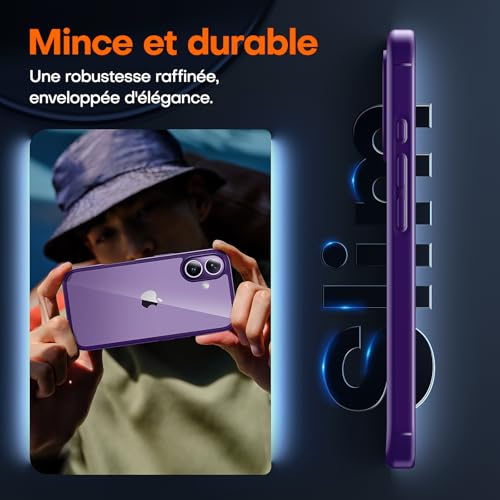 Coque iPhone 17 TAURI violette anti-rayures antichoc - 9