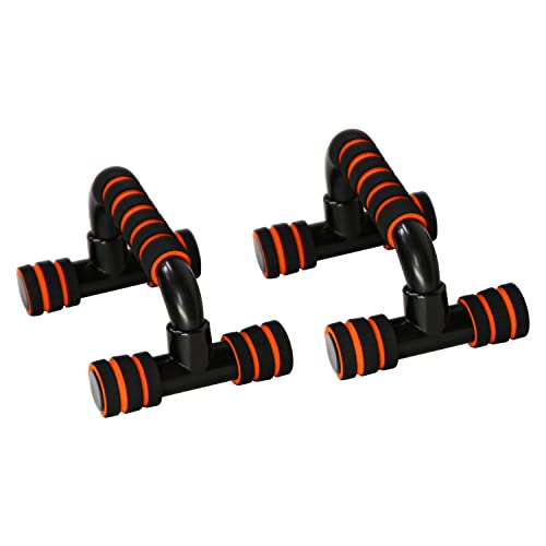 AsVIVA LS1 Lot de 2 poignées de pompes avec revêtement en mousse, poignée antidérapante, barre de pompes professionnelle pour entraînement musculaire et musculation Cover