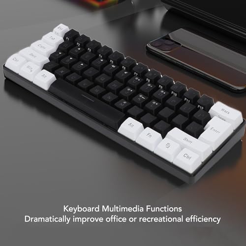Teclado Gamer Denash RGB Con Cable Multicolor miniatura 2