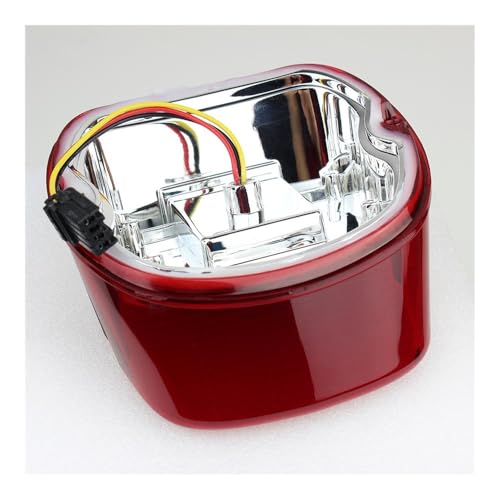 Feu stop LED moto haute visibilité et support plaque Dyna Softail - 6