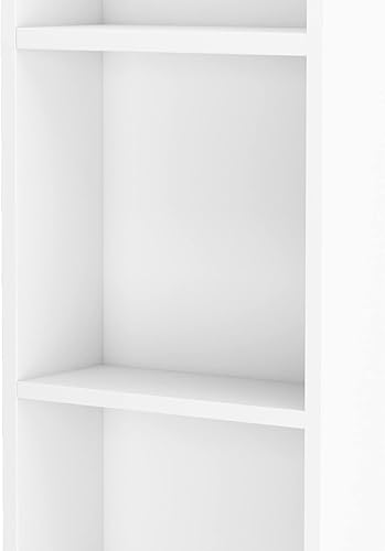 Miniatura 7 de ANTSKU Armario alto de baño, gabinete estrecho de lino delgado con estantes abiertos de 3 niveles y cajón, torre de lino independiente para baño,